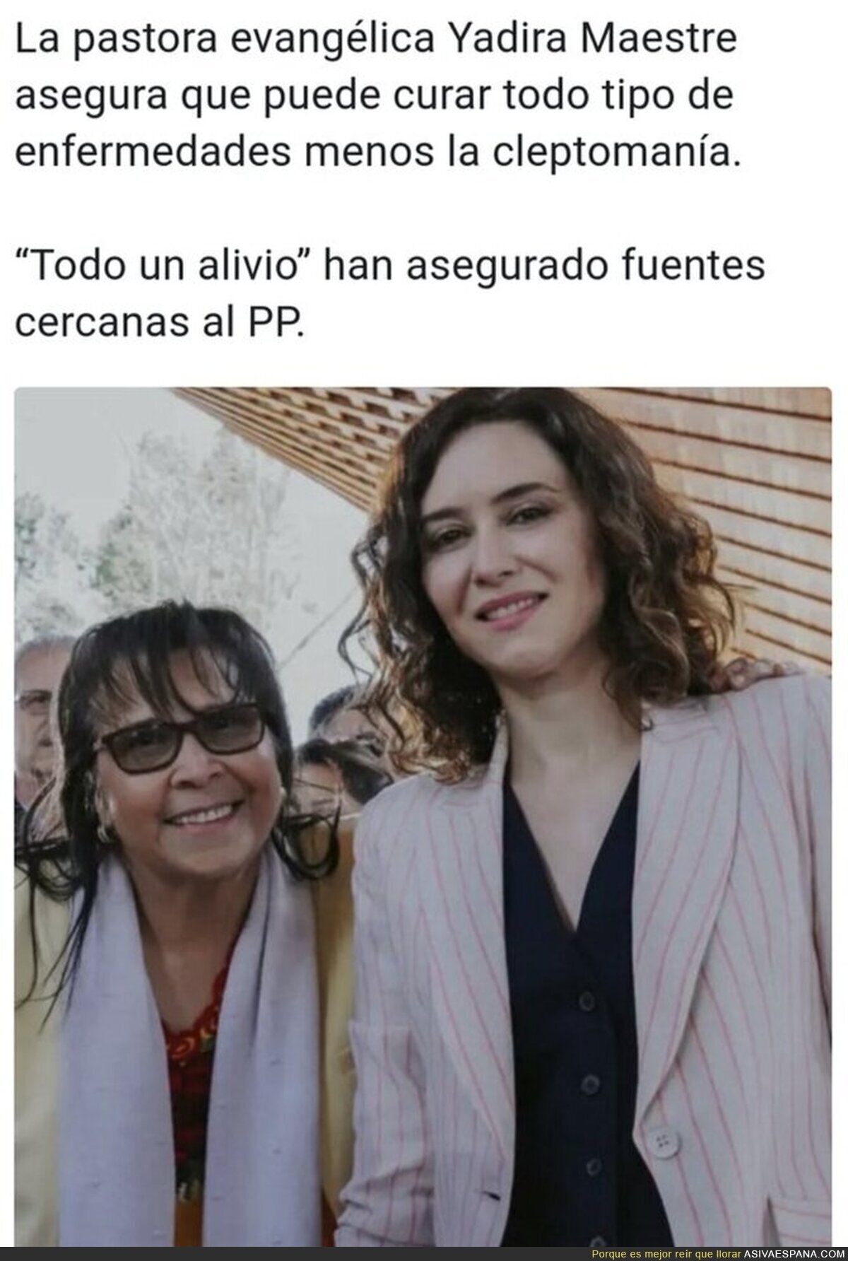 Una amistad más para el PP sin miedos