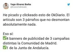 Las subvenciones de Okdiario se ven a lo lejos de donde vienen