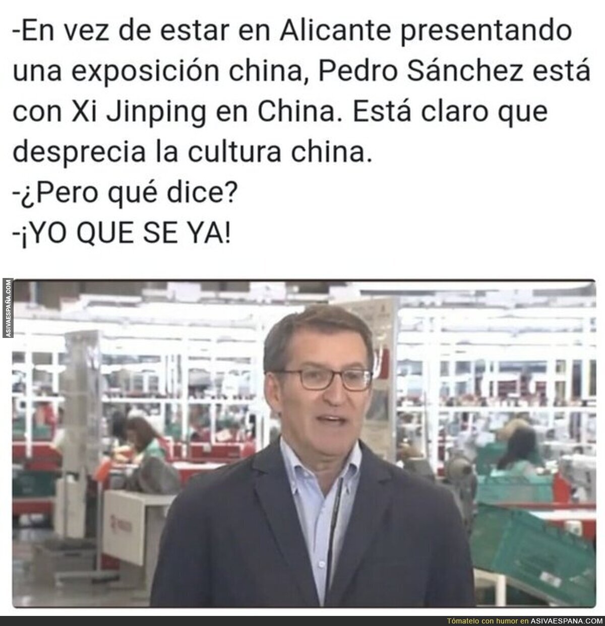 Feijóo ya no sabe lo que habla