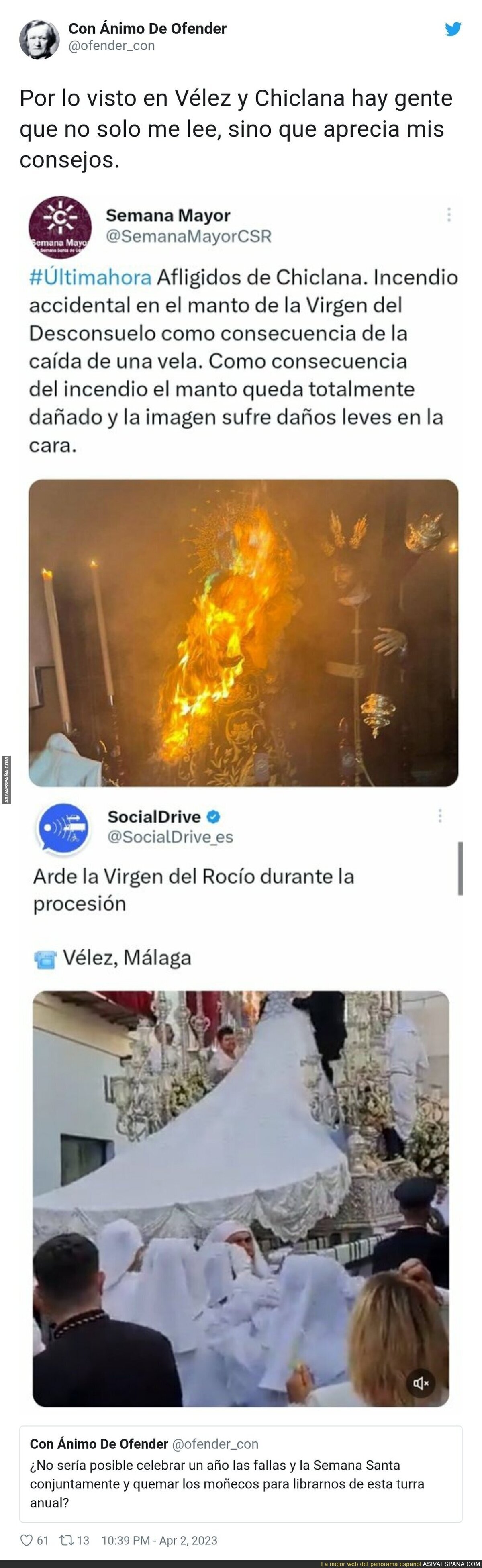 La Semana Santa y Las Fallas se unen