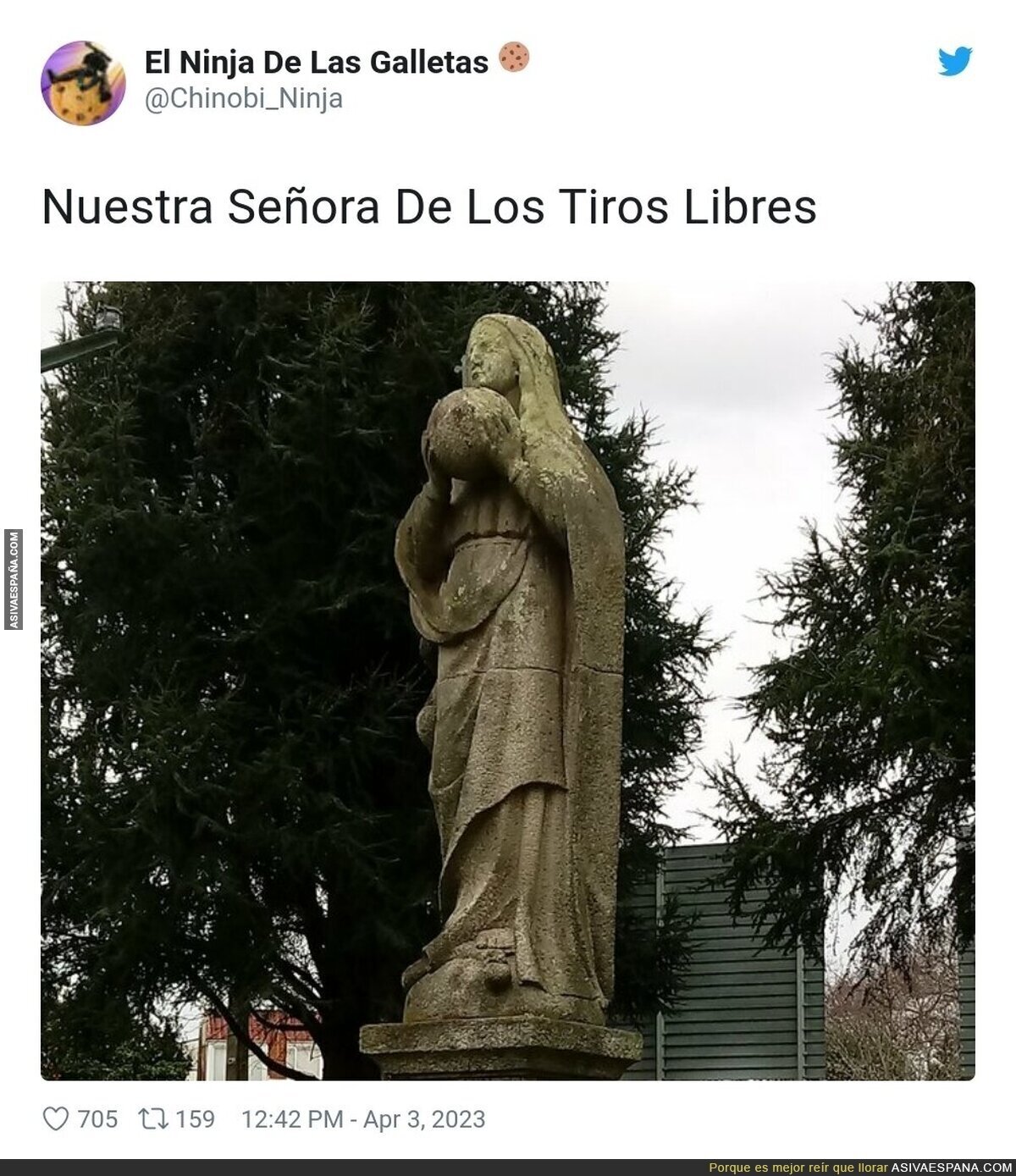 También podría ser la Virgen patrona del Gran Lebowski