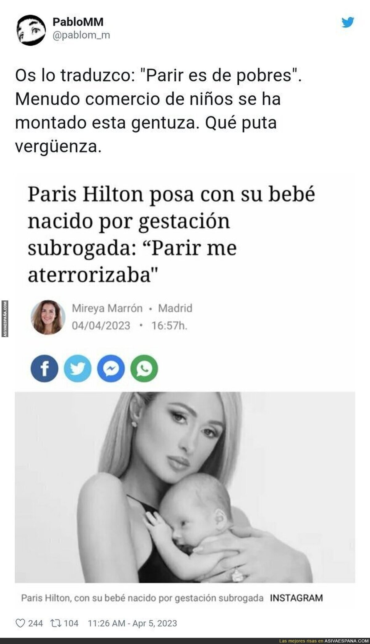 La poca vergüenza que tiene la gente millonaria