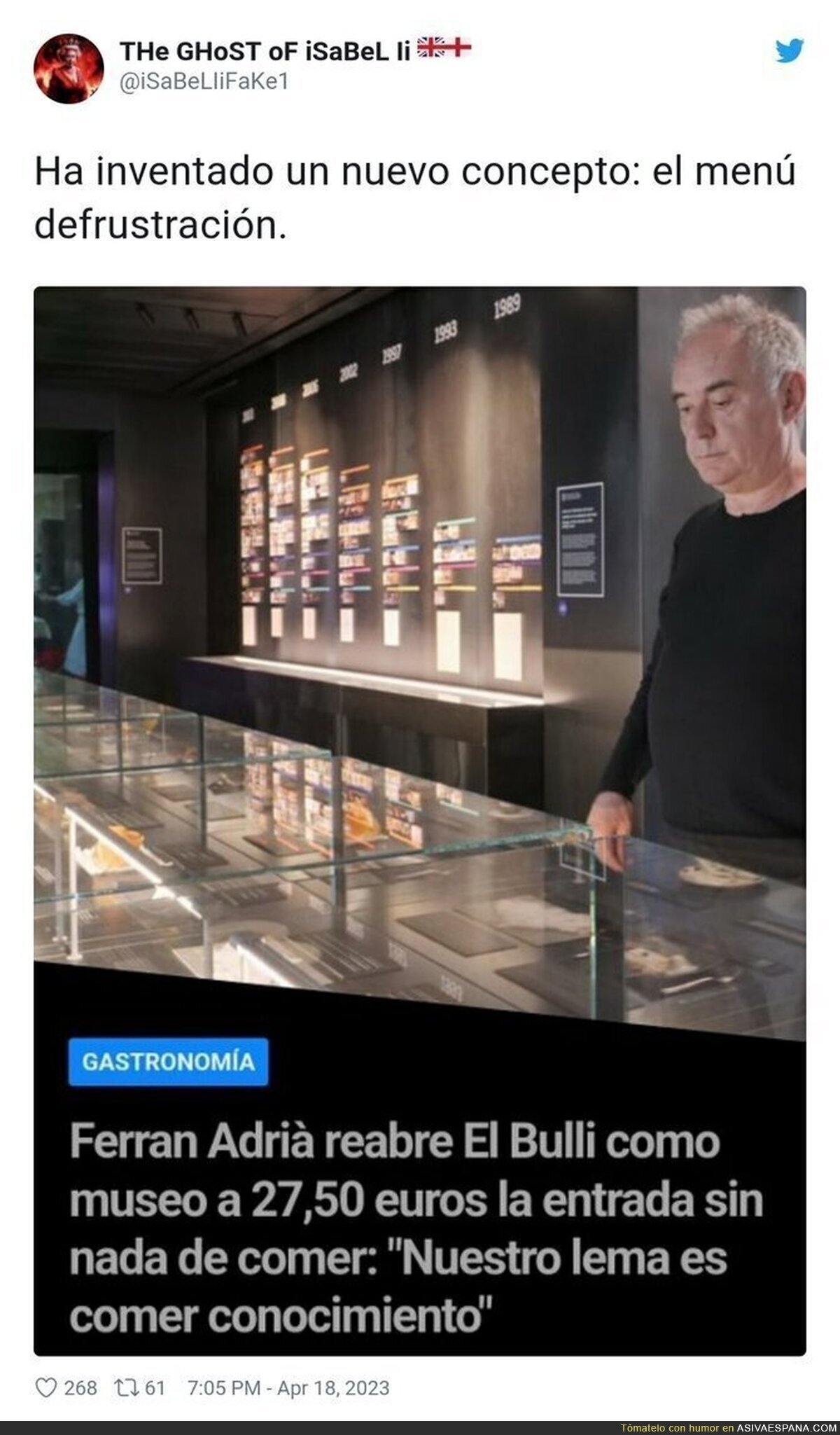 Ferran Adrià se ríe de la gente con este nuevo concepto de restaurante