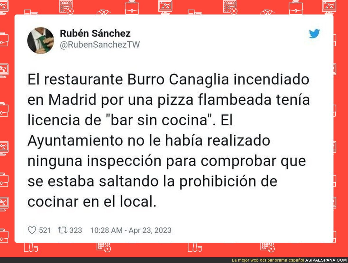 Bendita hostelería en este país... yo creo que es el único sector del país al que se le permite operar al margen de la ley