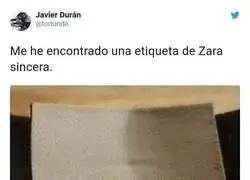 Una gran etiqueta