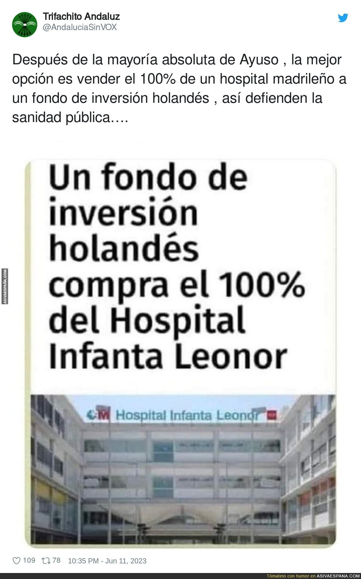 La sanidad madrileña en manos holandesas