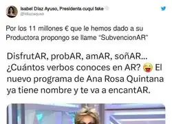 Proponiendo nombres para el programa de Ana Rosa