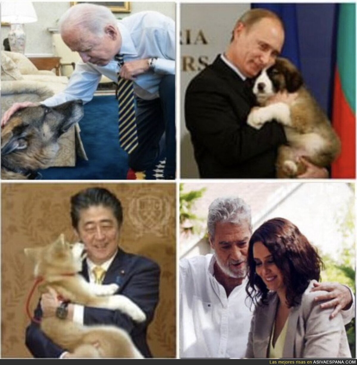 Políticos con sus mascotas
