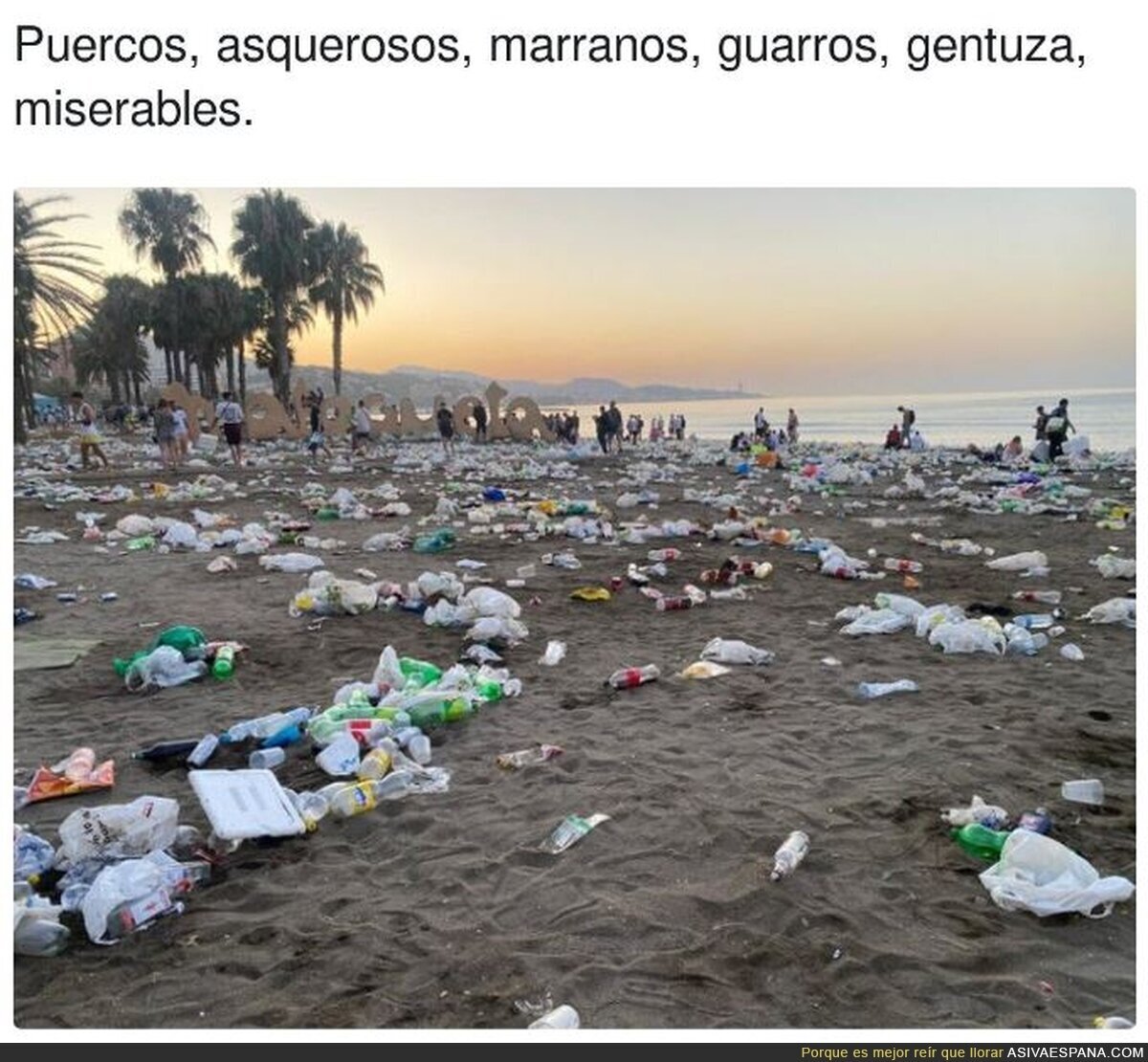 La playa de la Malagueta tras San Juan