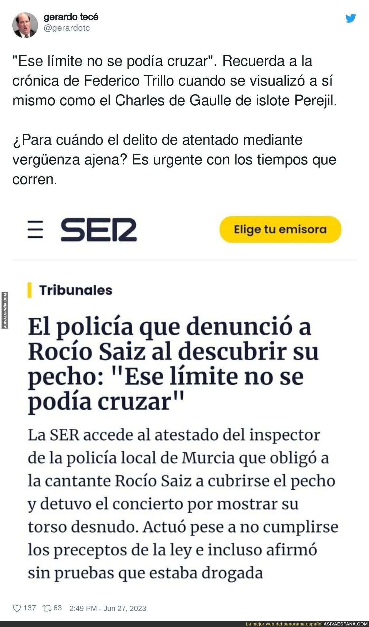 La libertad de España se explica con esta noticia