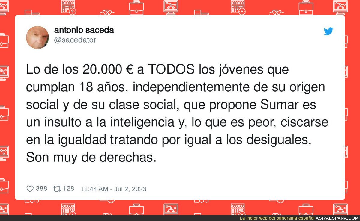 Nada atenta más contra la igualdad que tratar por igual a los desiguales