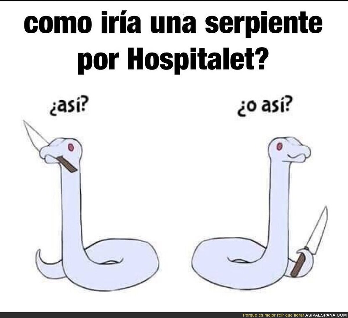 El peligro de ir por Hospitalet