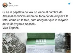 Instrucciones para votar a VOX