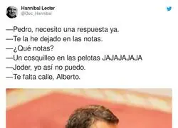 Pedro Sánchez se lo pasa bien