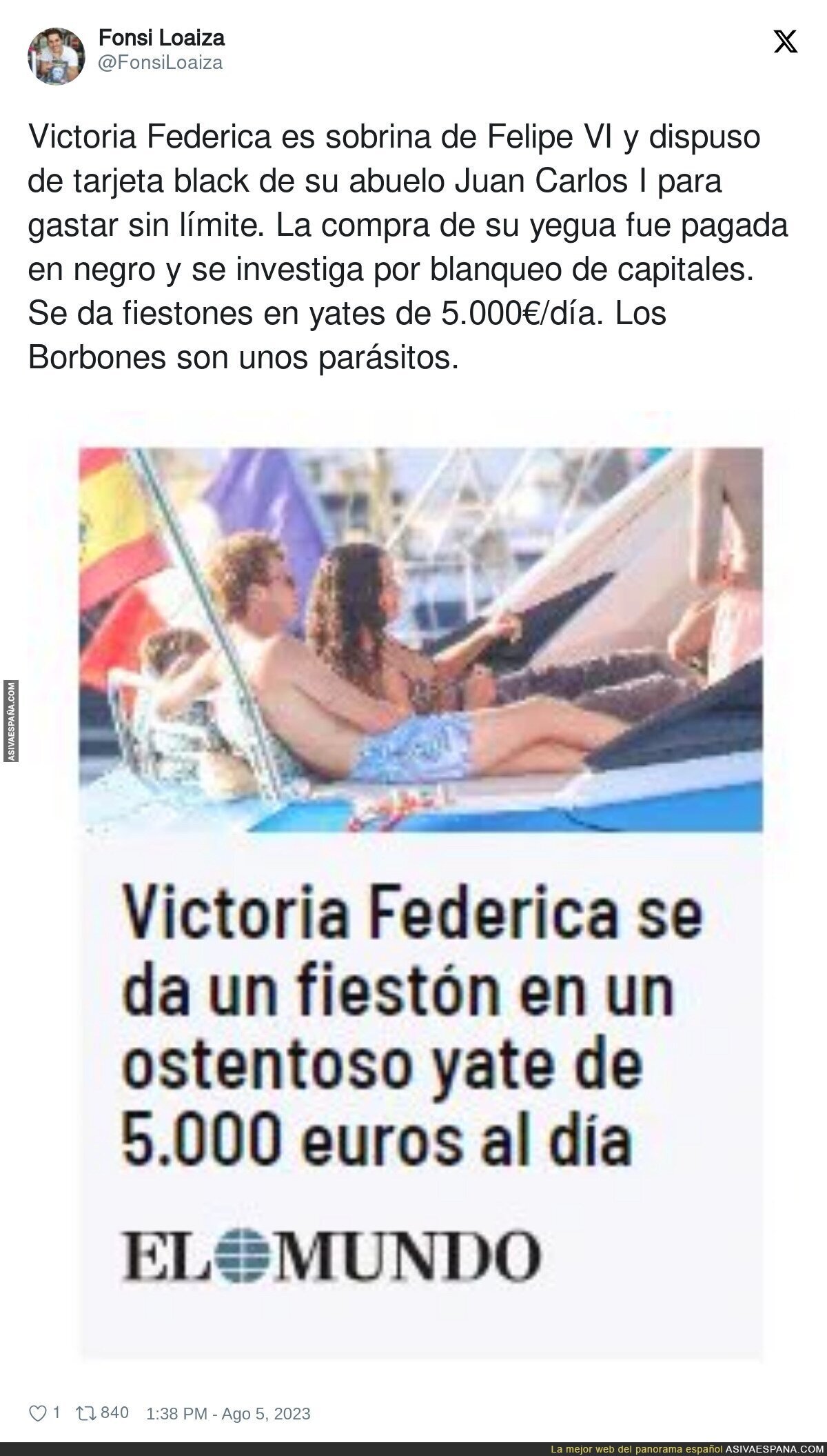 La gran vida de Victoria Federica