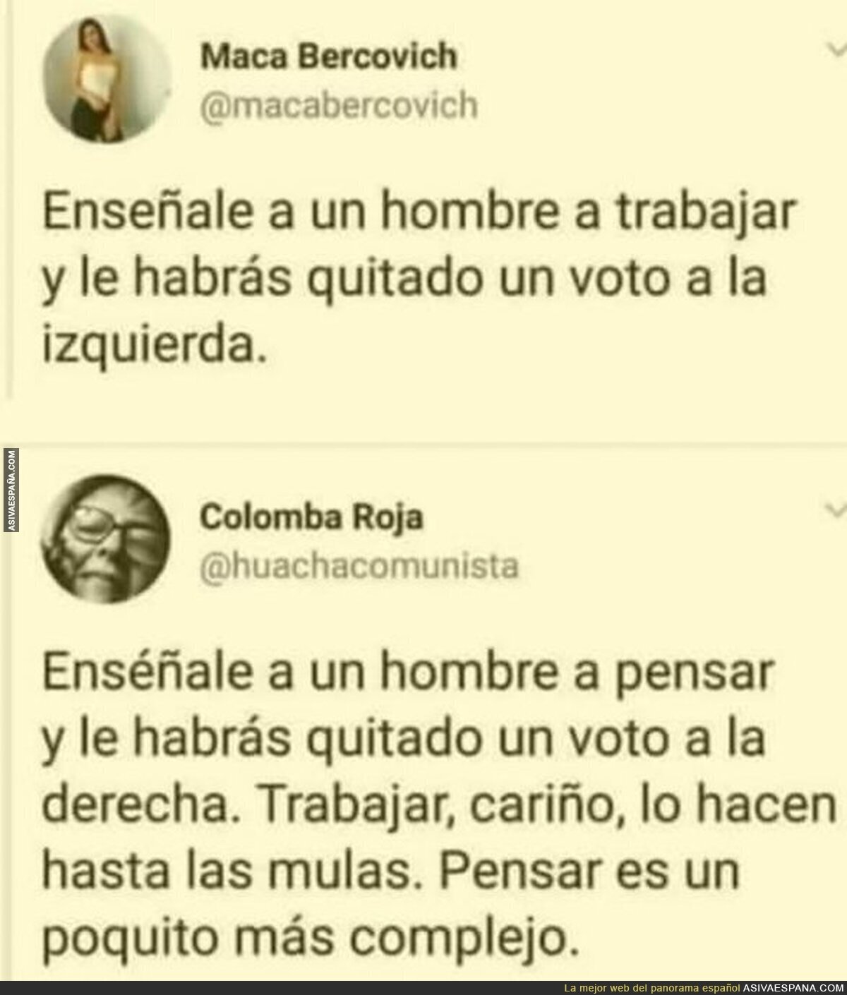 Para aplaudir esta respuesta