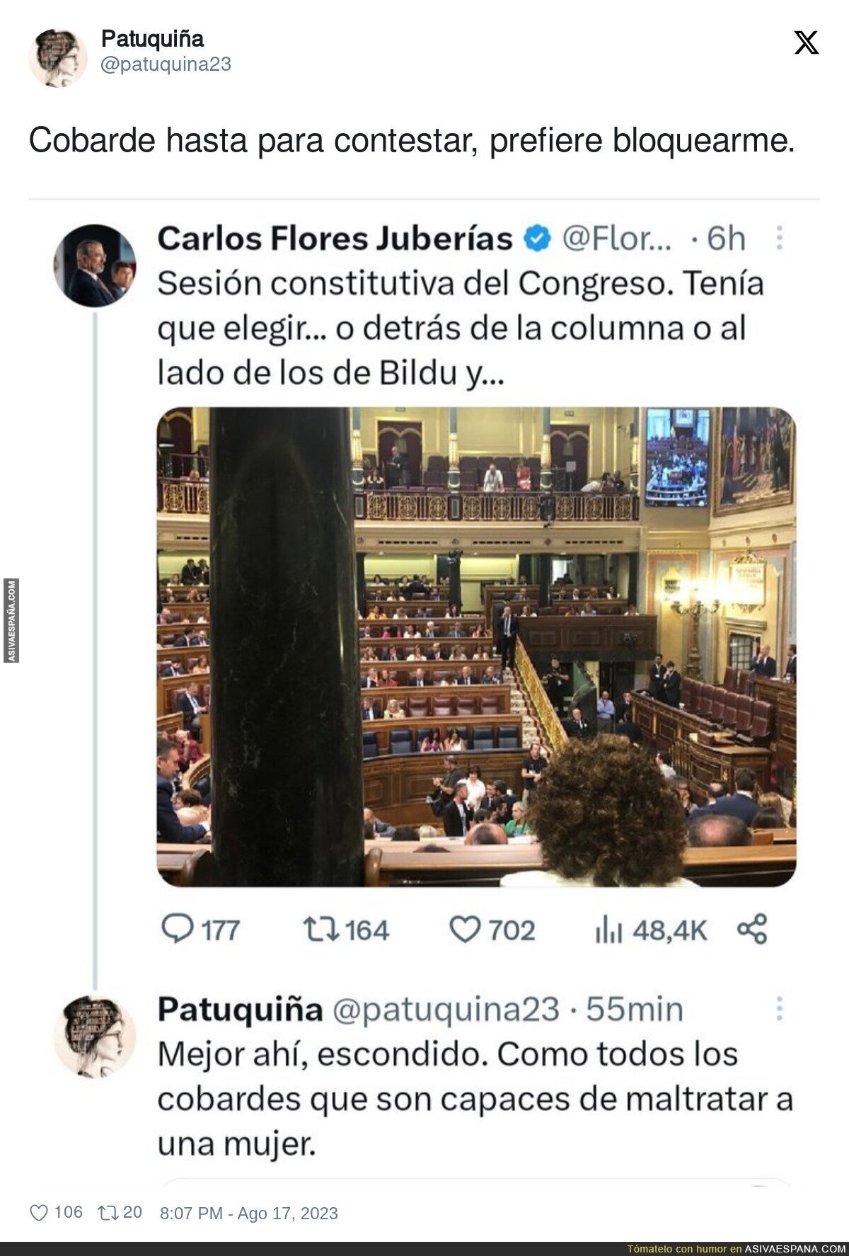 Elección a la hora de sentarse en el Congreso