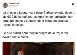 Gran esfuerzo de Leonor