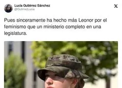 ¿Qué ha hecho Leonor por el feminismo?