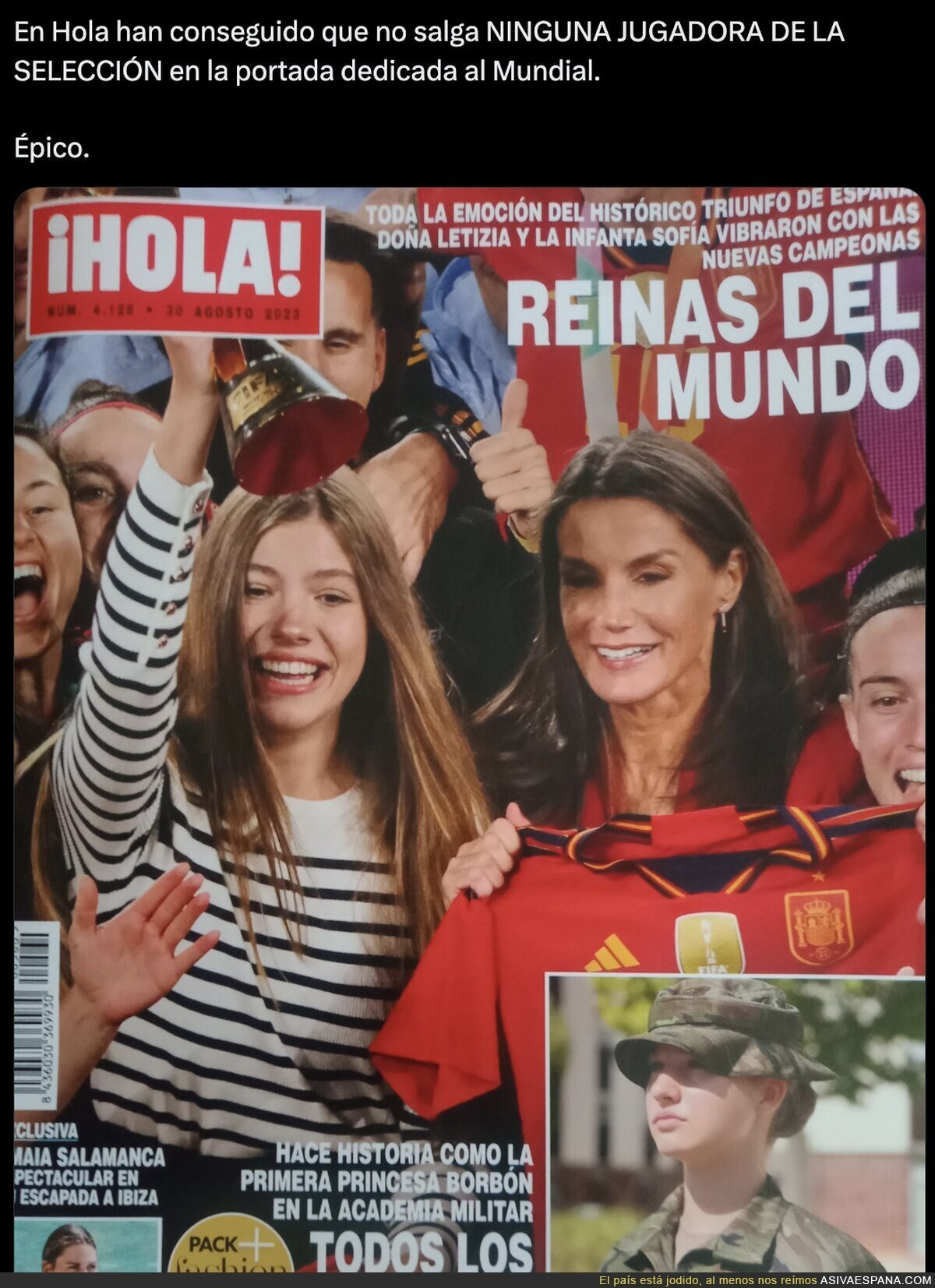 Insólito lo de la revista 'Hola'