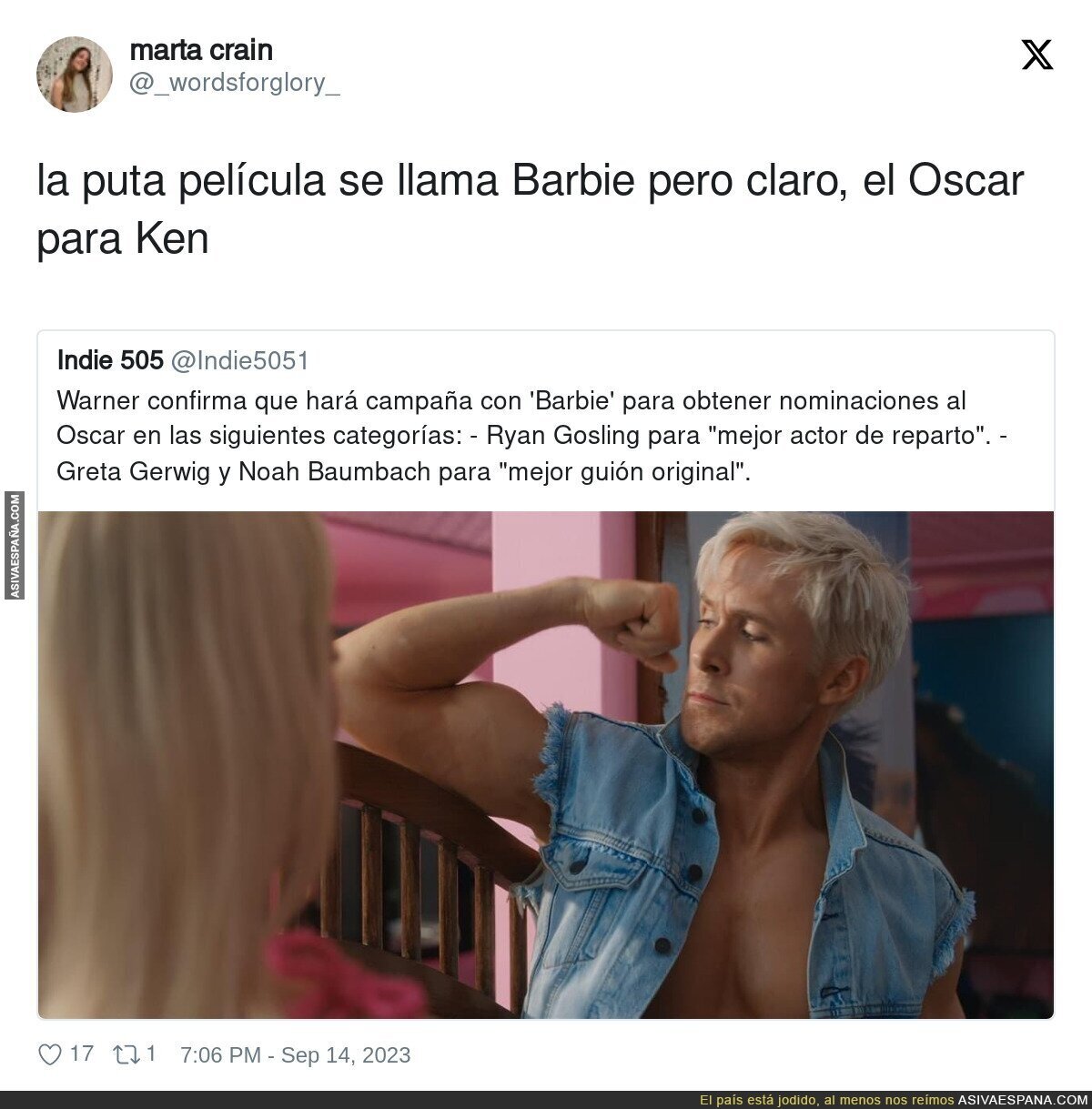 Los honores siempre para los hombres