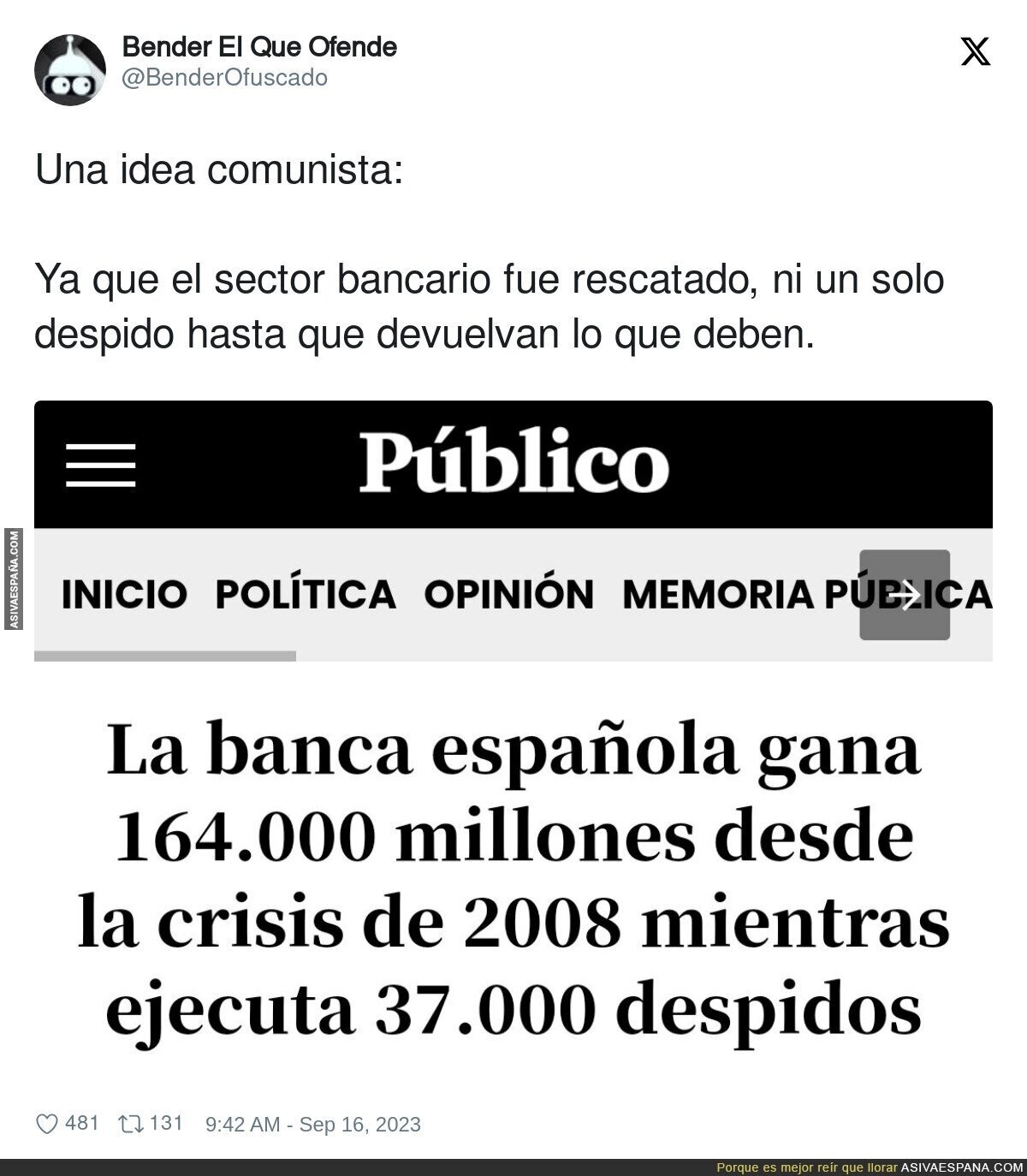 Un trato con el banco