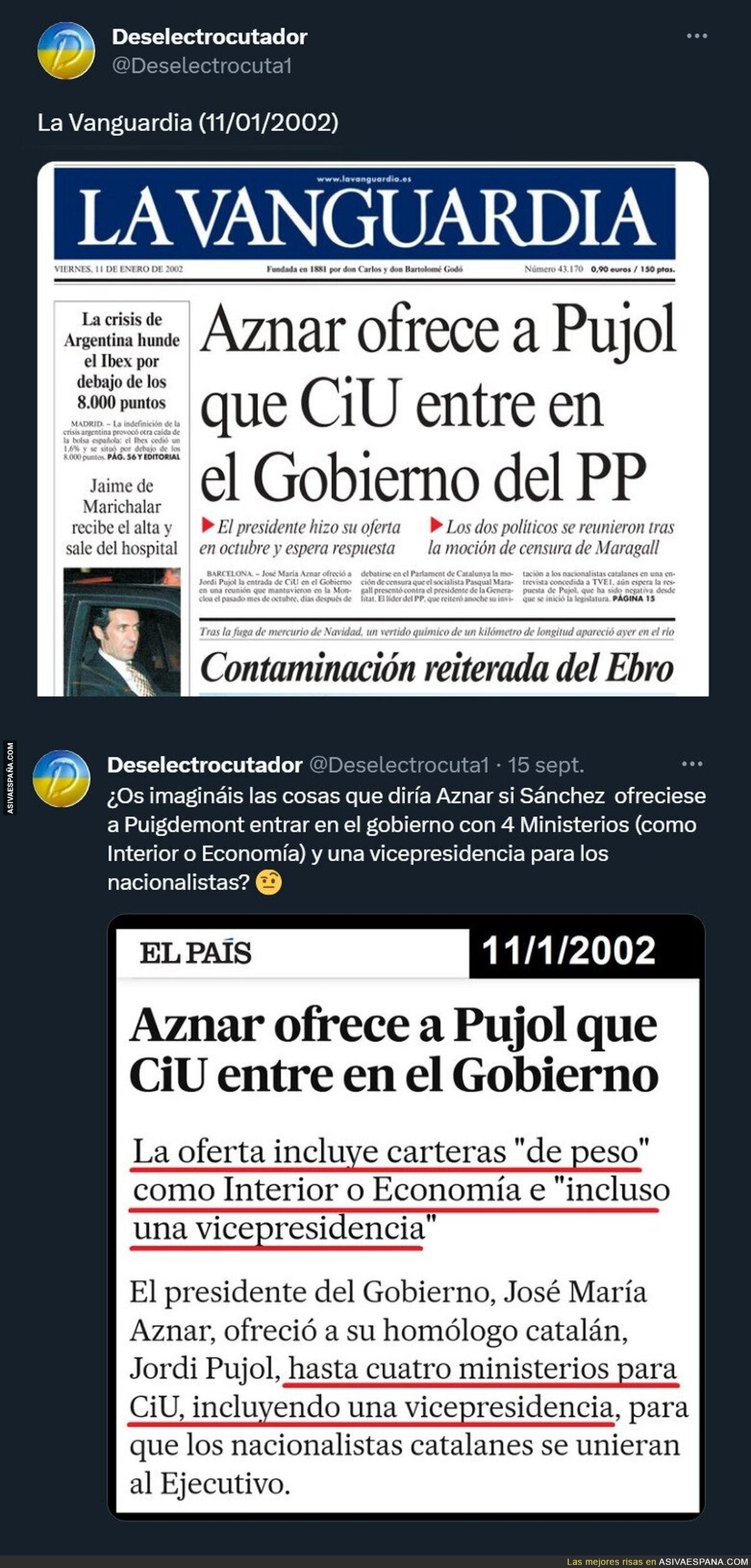 Aquel Aznar del que Ud. me habla