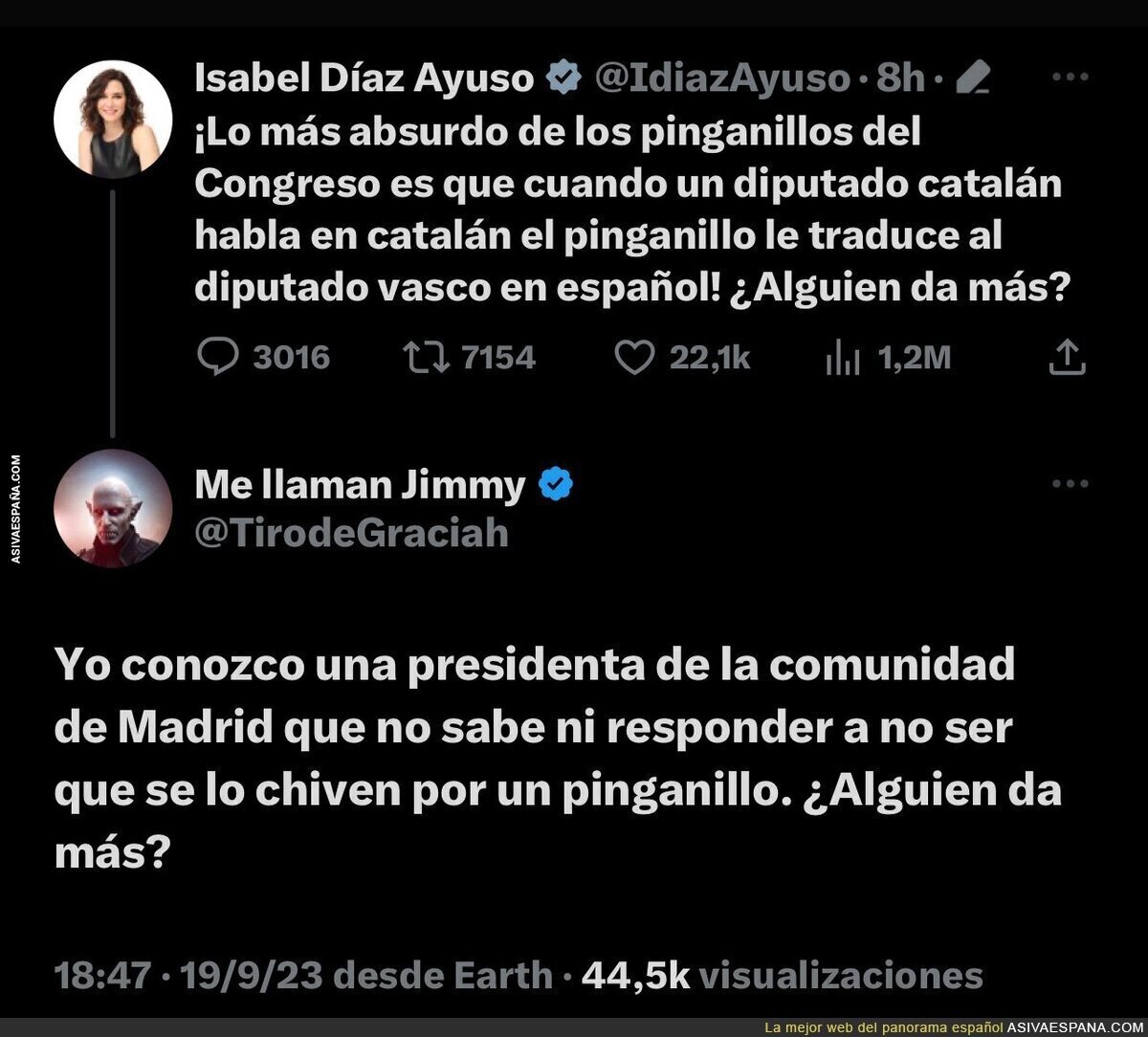 El destrozo a Isabel Díaz Ayuso tras cargar contra los pinganillos