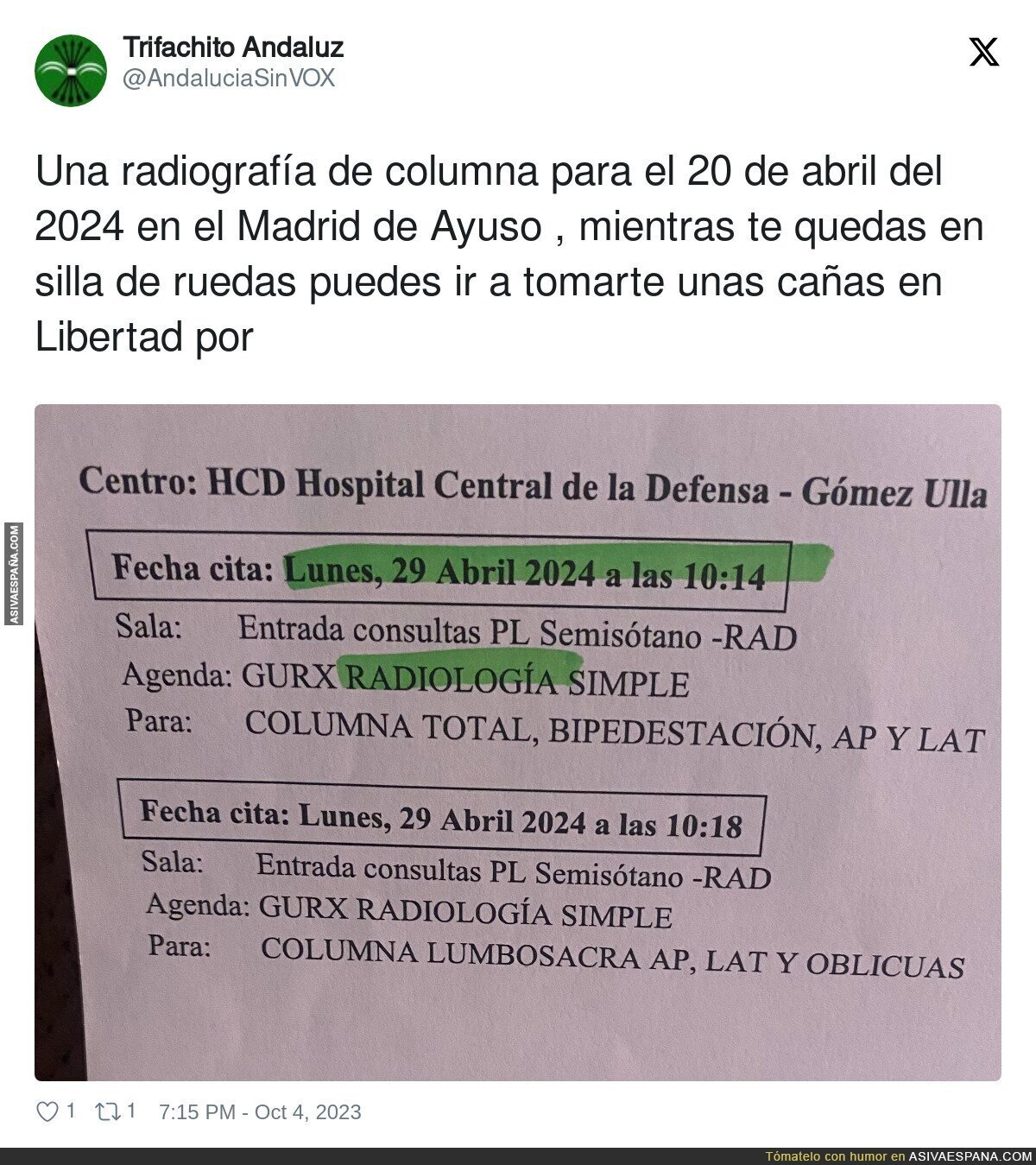 No hay prisa en la Sanidad de Ayuso