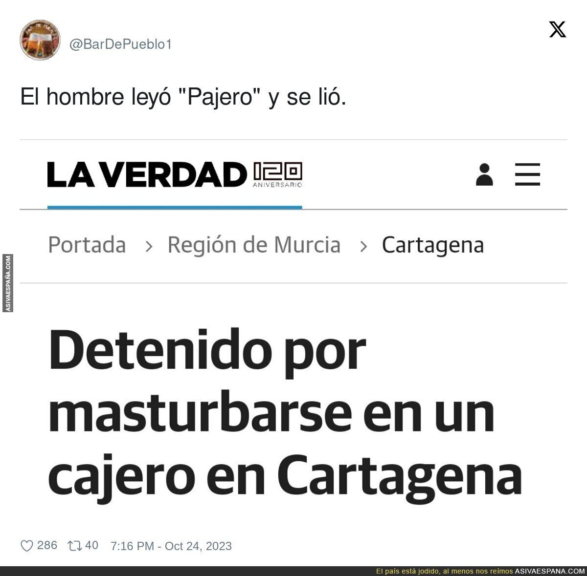 Confusión en el cajero