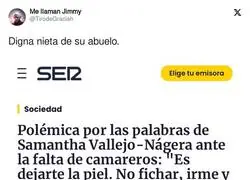 Lamentable lo de Samantha otra vez