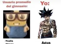 Lo típico que ves en el gimnasio