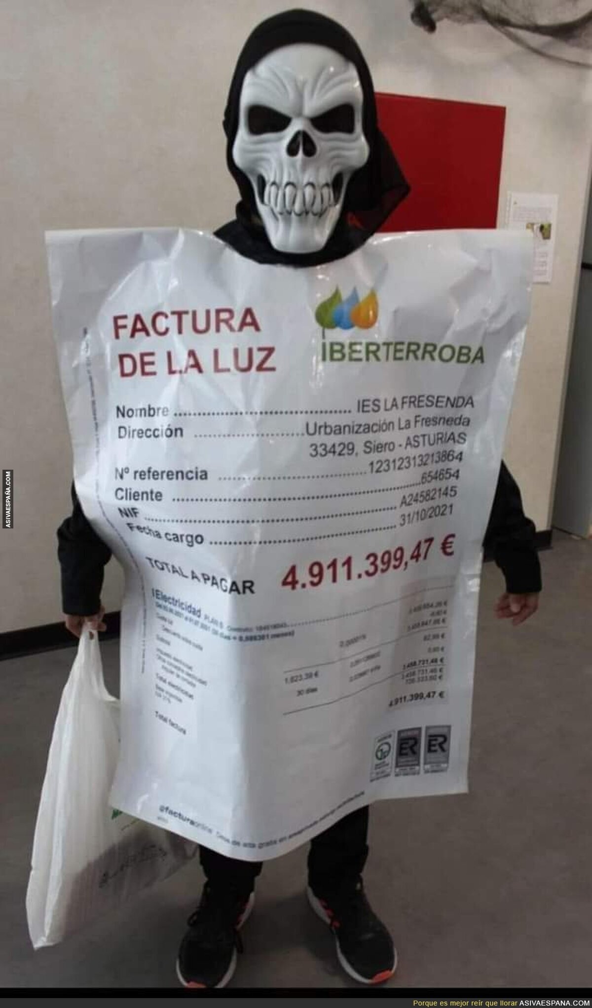 Ganador al mejor disfraz de Halloween