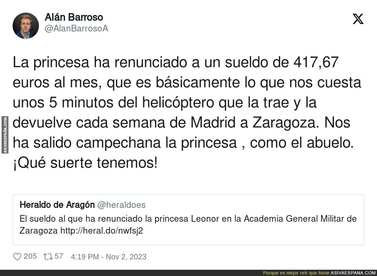 Que buena es la futura Reina