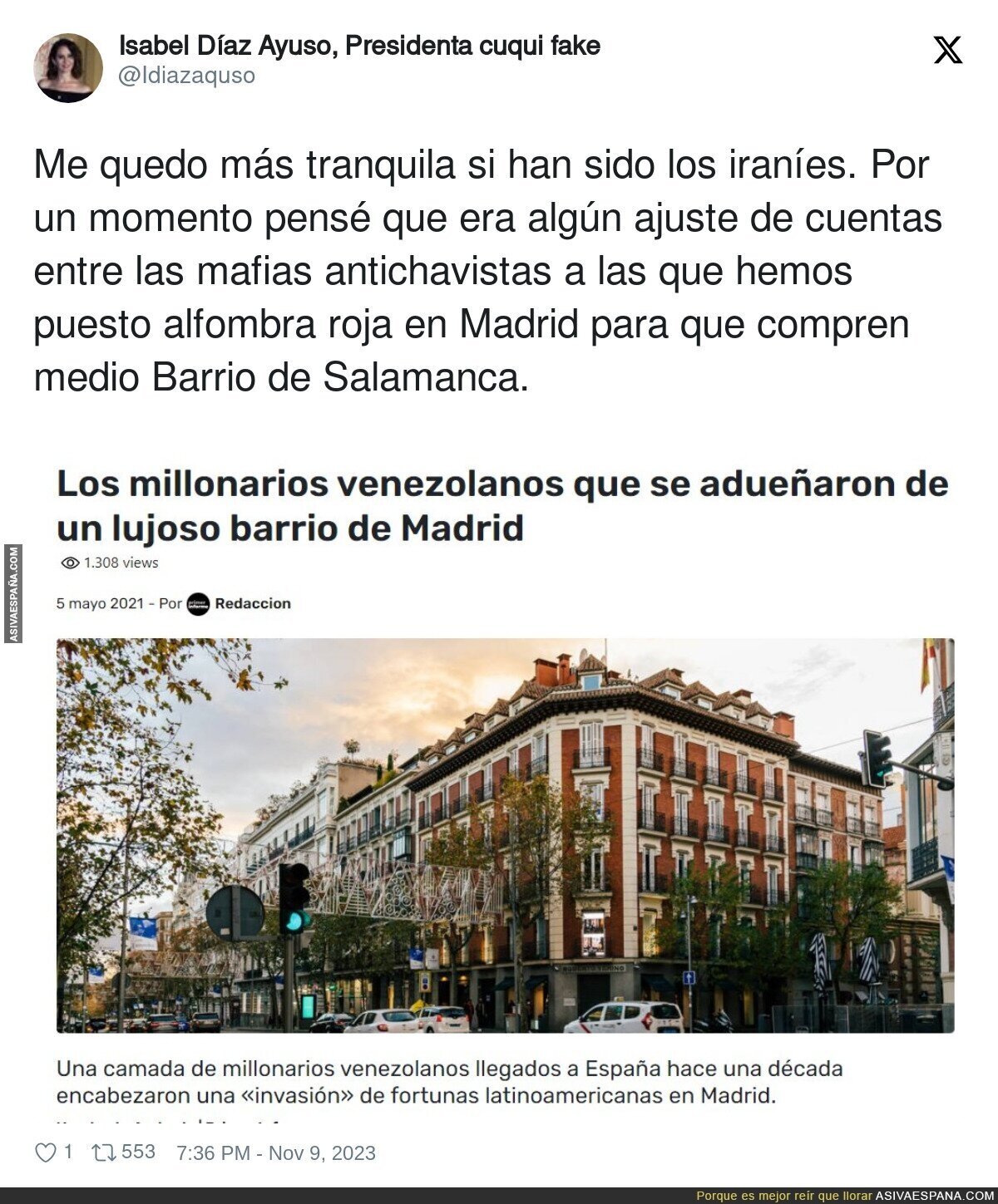 Podría haber sido peor en Madrid