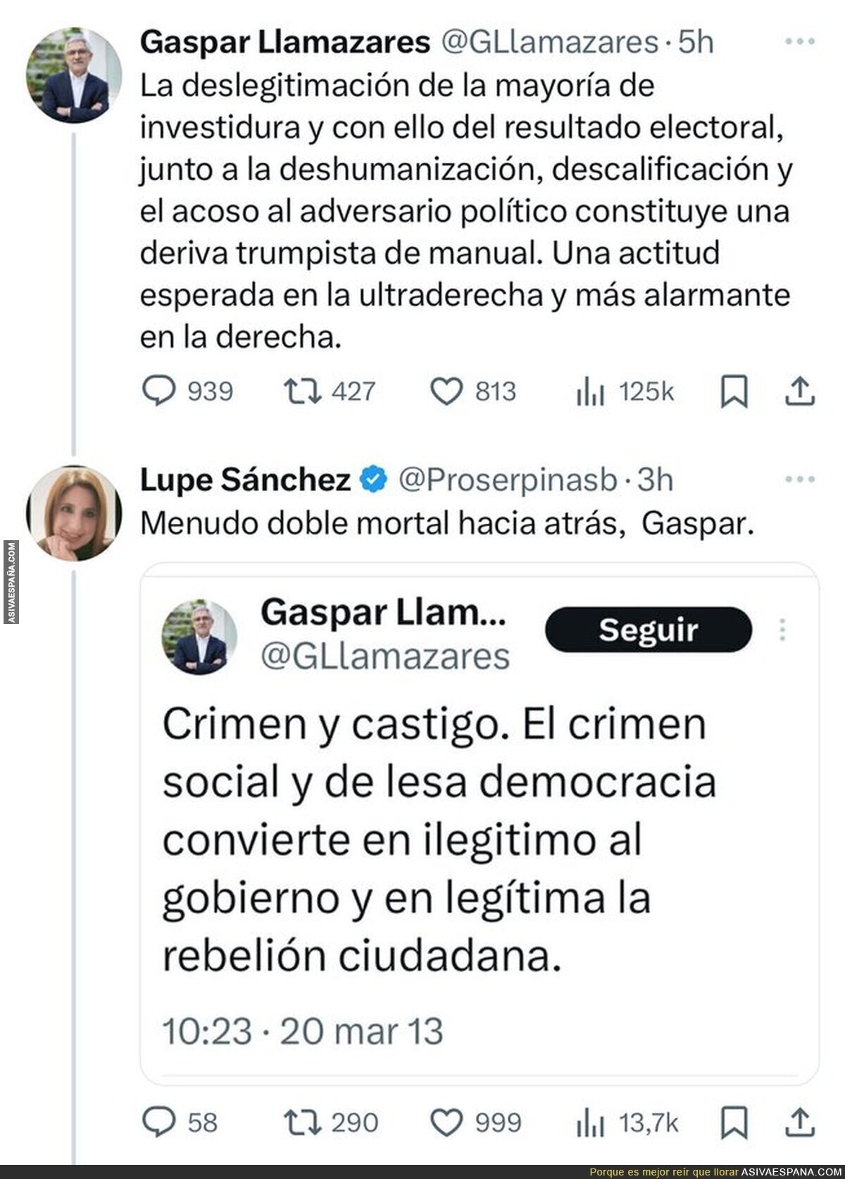 Gaspar Llamazares no se aclara