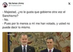 Pedro Sánchez aventaja al Rey