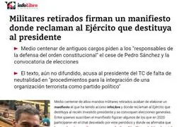 Fusilar a los 26 millones que les gusta la Fruta, pero el golpe de Estado es Sánchez como presidente electo