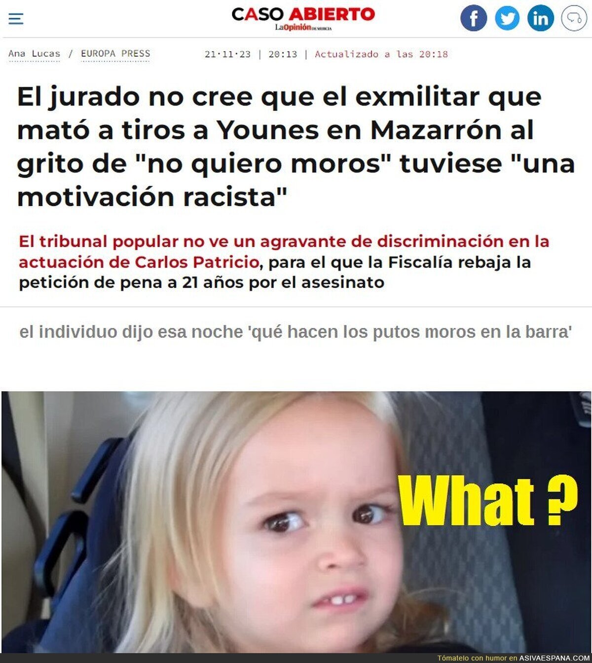 Racista?? PARA NADA