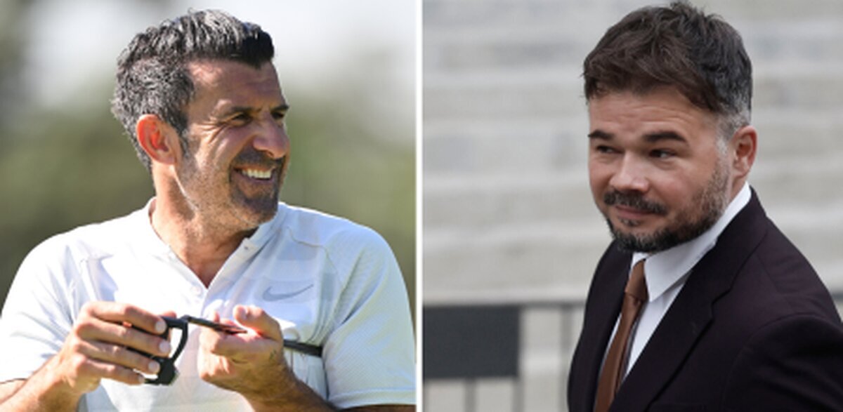 Gabriel Rufián le da duro a Luis Figo en esta pelea en redes sociales