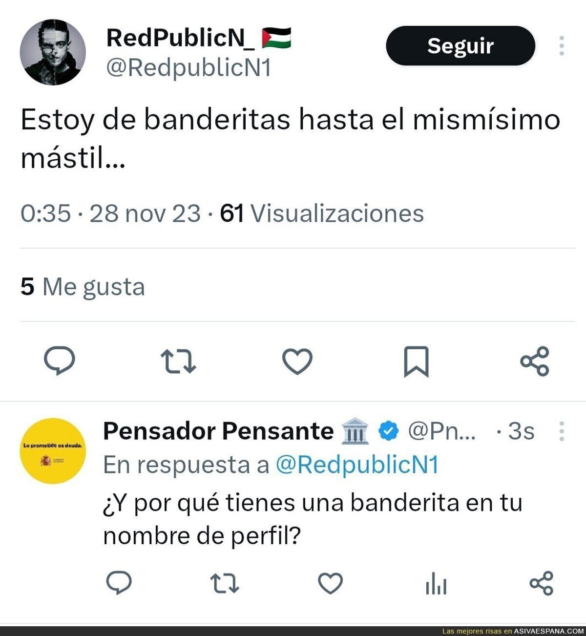 Cansado de banderitas