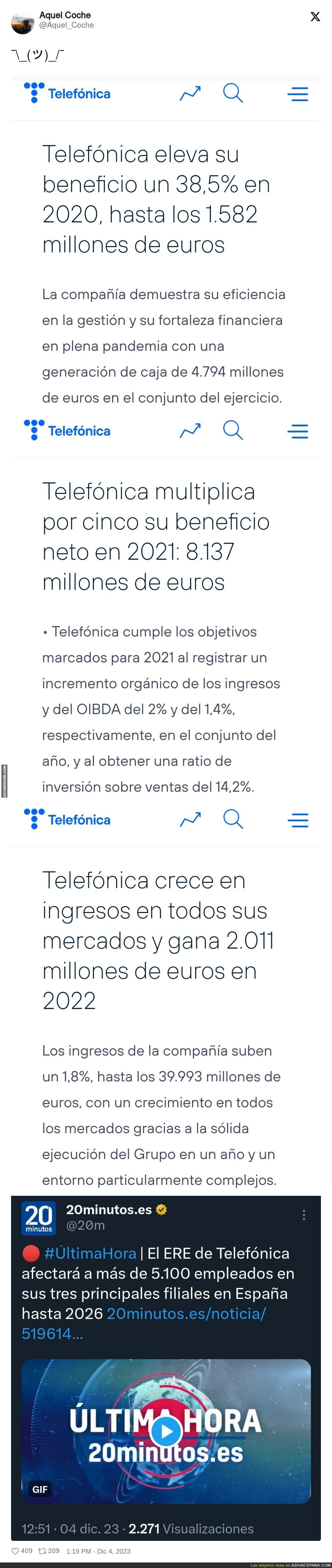 Menudo giro ha dado Telefónica