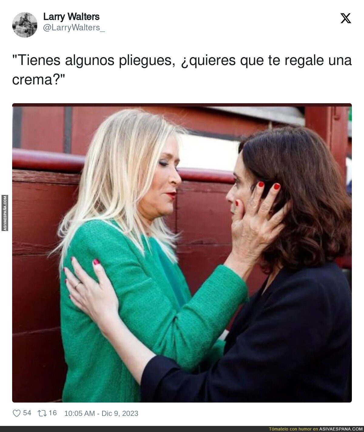 Cristina tiene cremas para dar y regalar