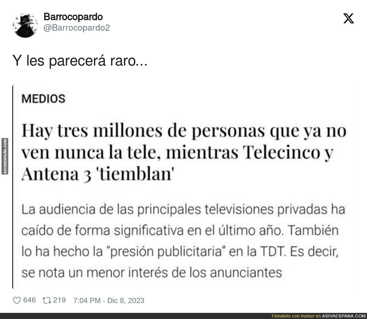 Algo ha cambiado en el consumo de la gente