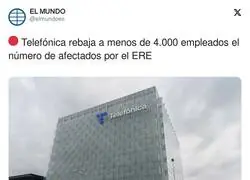 Telefónica y los afectados por su ERE