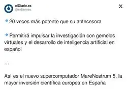 Se presenta el MareNostrum 5