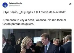 Feijóo lo tiene claro sobre la Lotería de Navidad