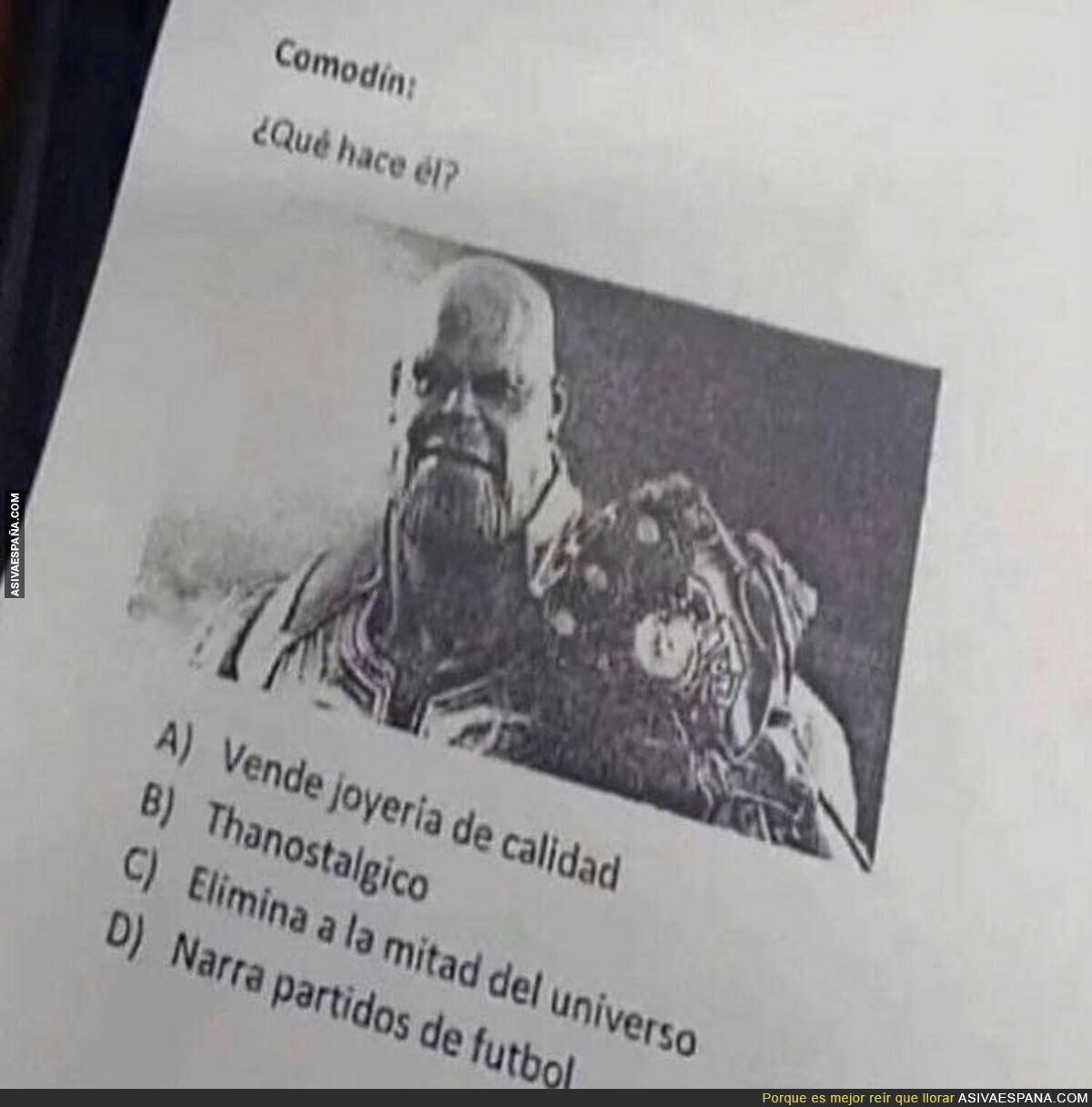 ¿Quién es Thanos y qué hace?