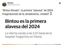 La ultraderecha la toma contra una de las primeras recién nacidas de 2024