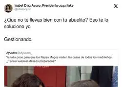 Isabel Díaz Ayuso sabe encargarse de los abuelitos